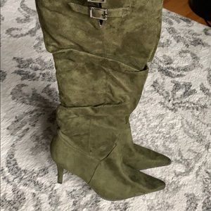 Pierre Dumas Calf High Green Boots